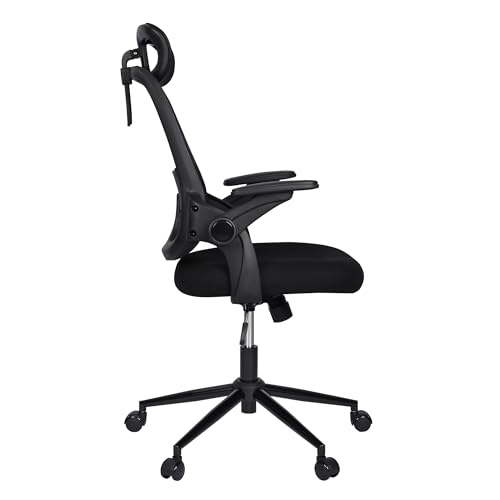 Silla de Oficina | Escritorio o Estudio Ergonómica con Ruedas | Reposacabezas y Reposabrazos Ajustables | Soporte Lumbar | Respaldo de Malla Transpirable | Altura Regulable | Ideal casa o Trabajo