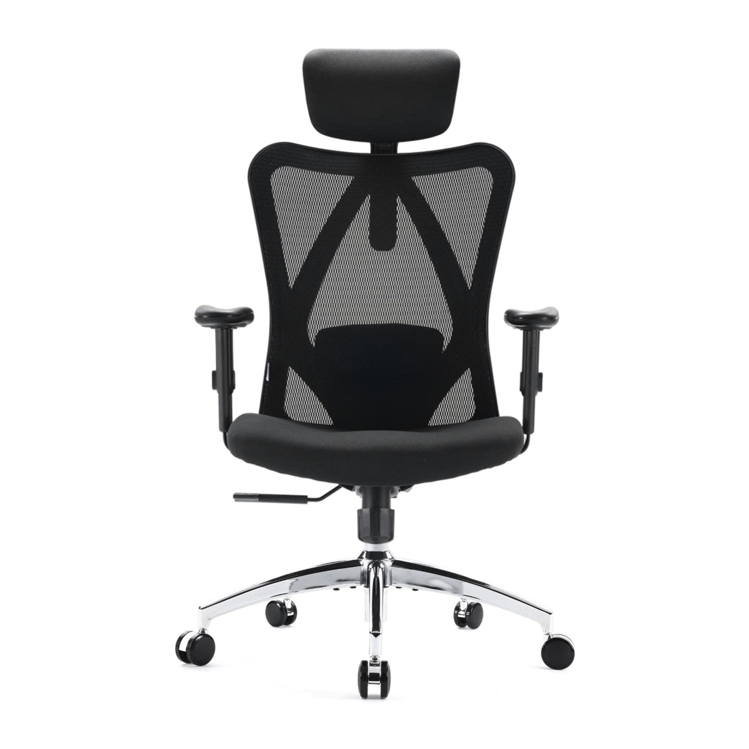 SIHOO M18 Silla Ergonómica de Oficina, Silla de Escritorio con Soporte Lumbar Ajustables, Reposacabezas y Apoyabrazos, Malla Giratoria, Mecanismo de Inclinación, Carga máxima de 150 kg/ 330LB