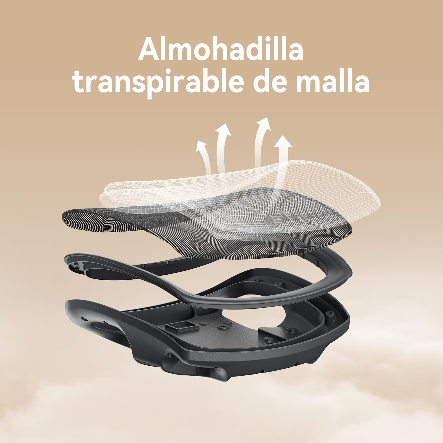 SIHOO M56B Silla de Escritorio Ergonómica de Oficina con Respaldo Alto, Soporte Lumbar 3D, Reposacabezas Ajustable y Malla Transpirable para Oficina en Casa - Negro