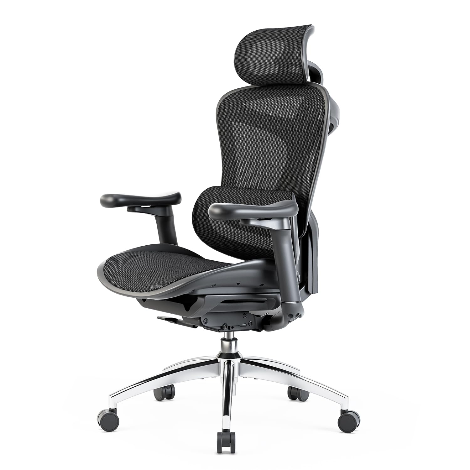 SIHOO Doro C300 - Silla de Oficina ergonómica con reposabrazos Ultra Suaves en 3D, Soporte Lumbar dinámico para Silla de Oficina en casa, Respaldo Ajustable para Silla de Escritorio (Negro)