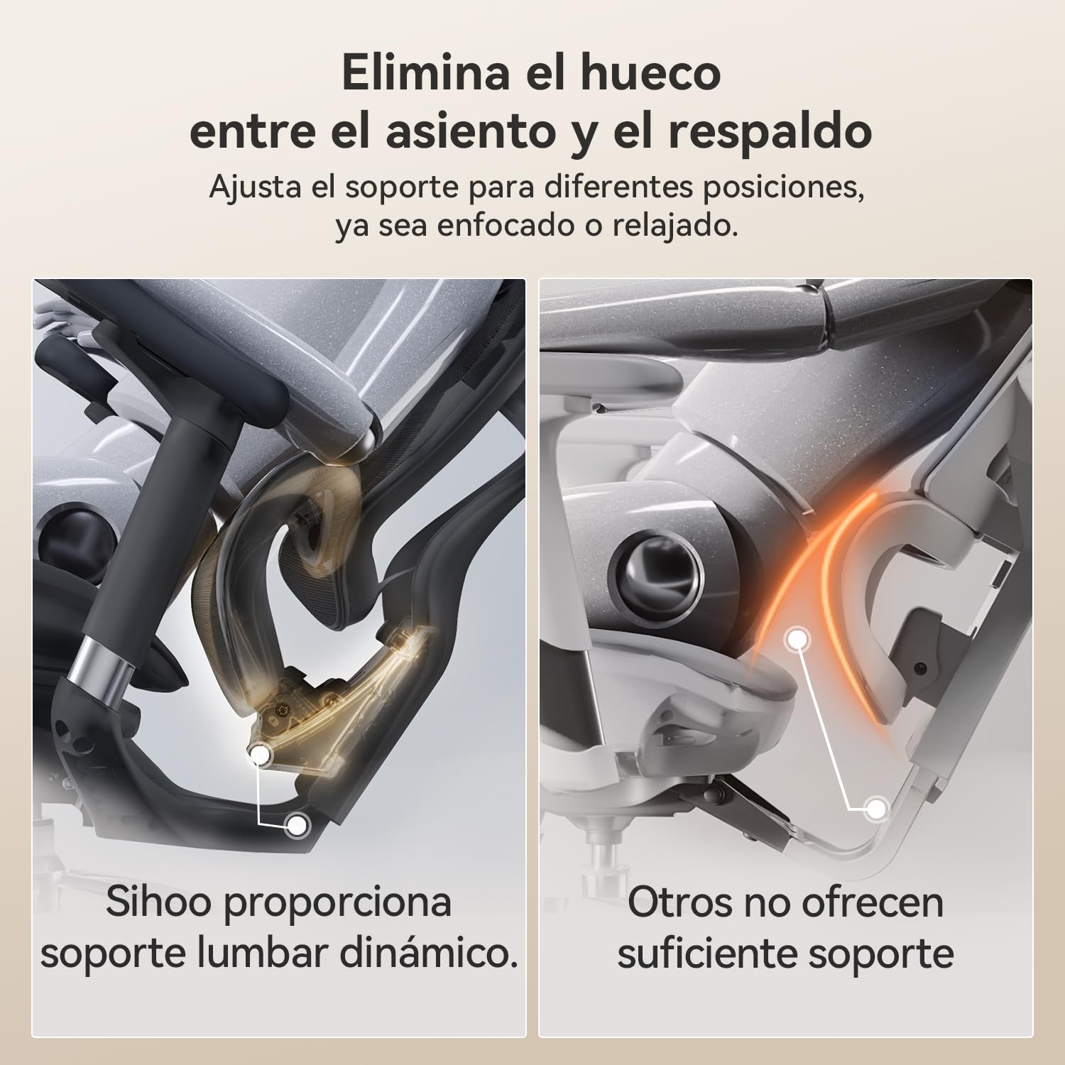 SIHOO Doro C300 - Silla de Oficina ergonómica con reposabrazos Ultra Suaves en 3D, Soporte Lumbar dinámico para Silla de Oficina en casa, Respaldo Ajustable para Silla de Escritorio (Negro)
