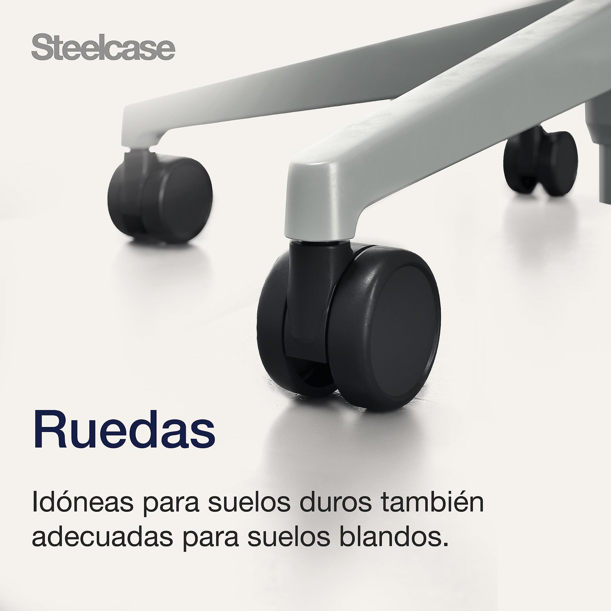 Steelcase Gesture, silla de oficina ergonómica con brazos 360º y sujeción lumbar regulable Trufa