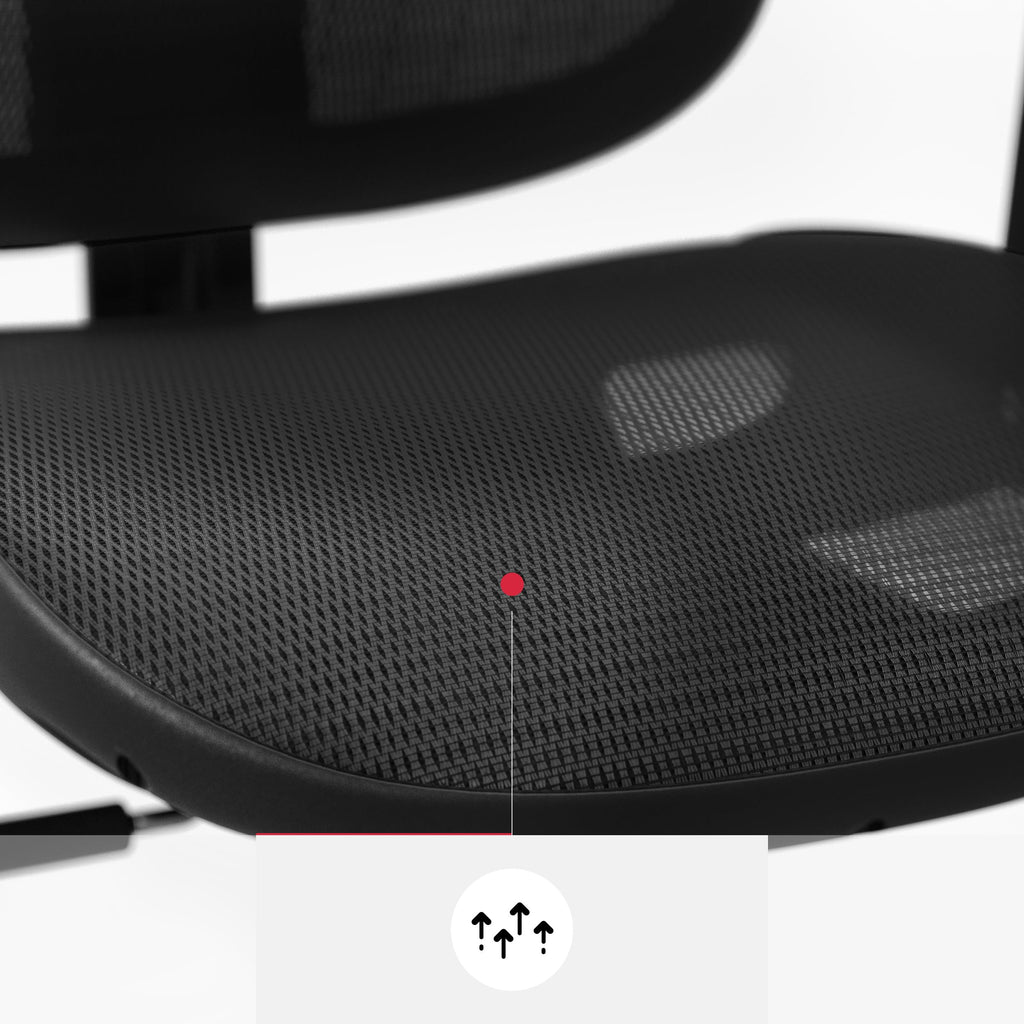 Diablo V-Basic Silla de Oficina Ergonómica Silla de Escritorio Giratoria con Apoyo Lumbar Integrado Reposabrazos 3D Reposacabezas Ajustable Función Balancín Altura Regulable (Negro)