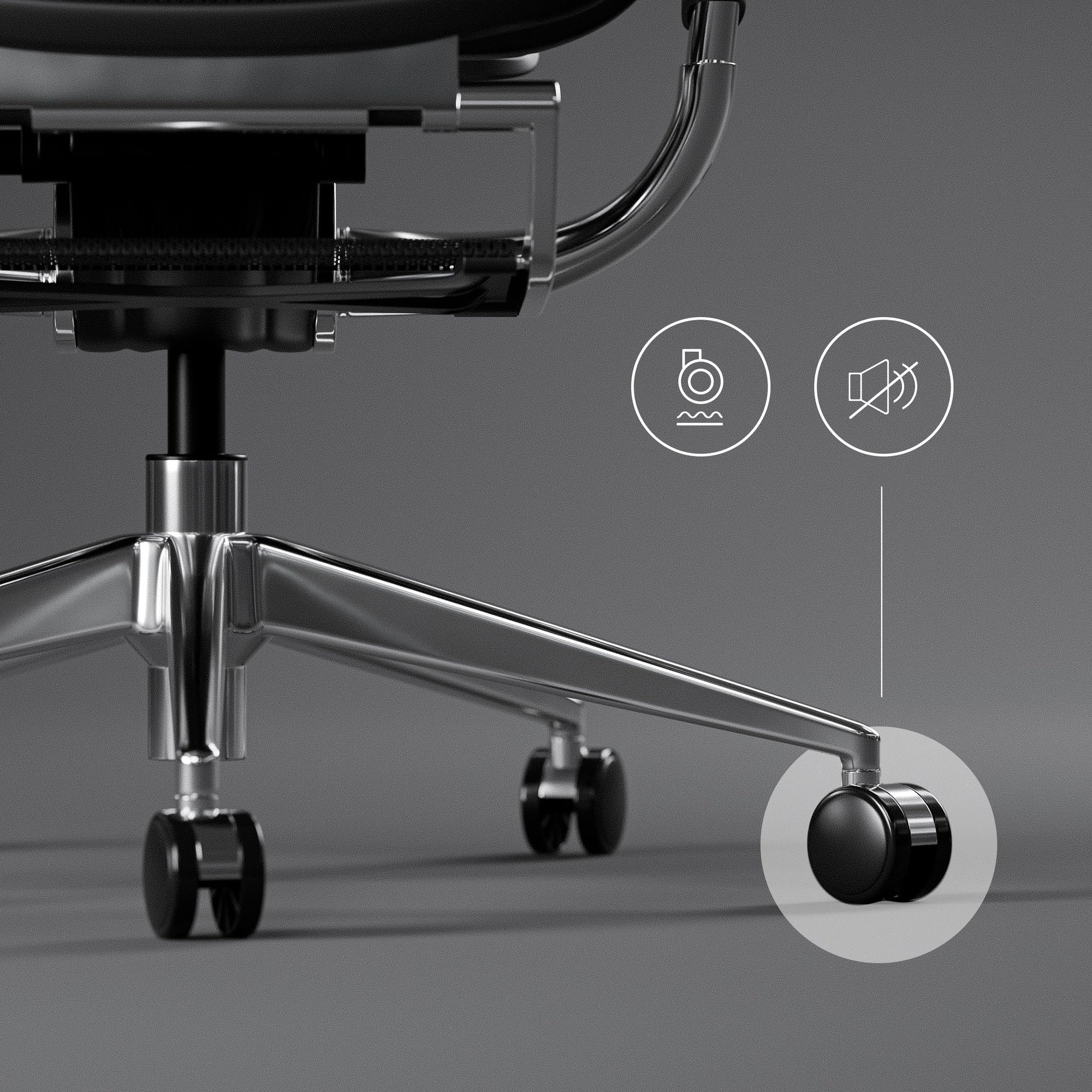 Diablo V-Master Silla de Escritorio ergonómica Silla de Oficina apoyabrazos Ajustables reposapiés Mecanismo de inclinación Malla Cuero sintético selección de Color (Negro)